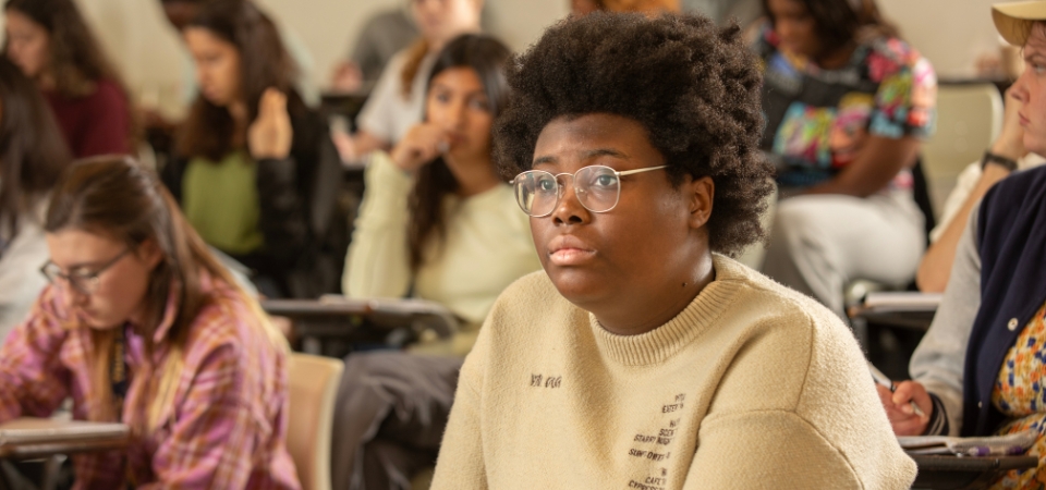 students in history class