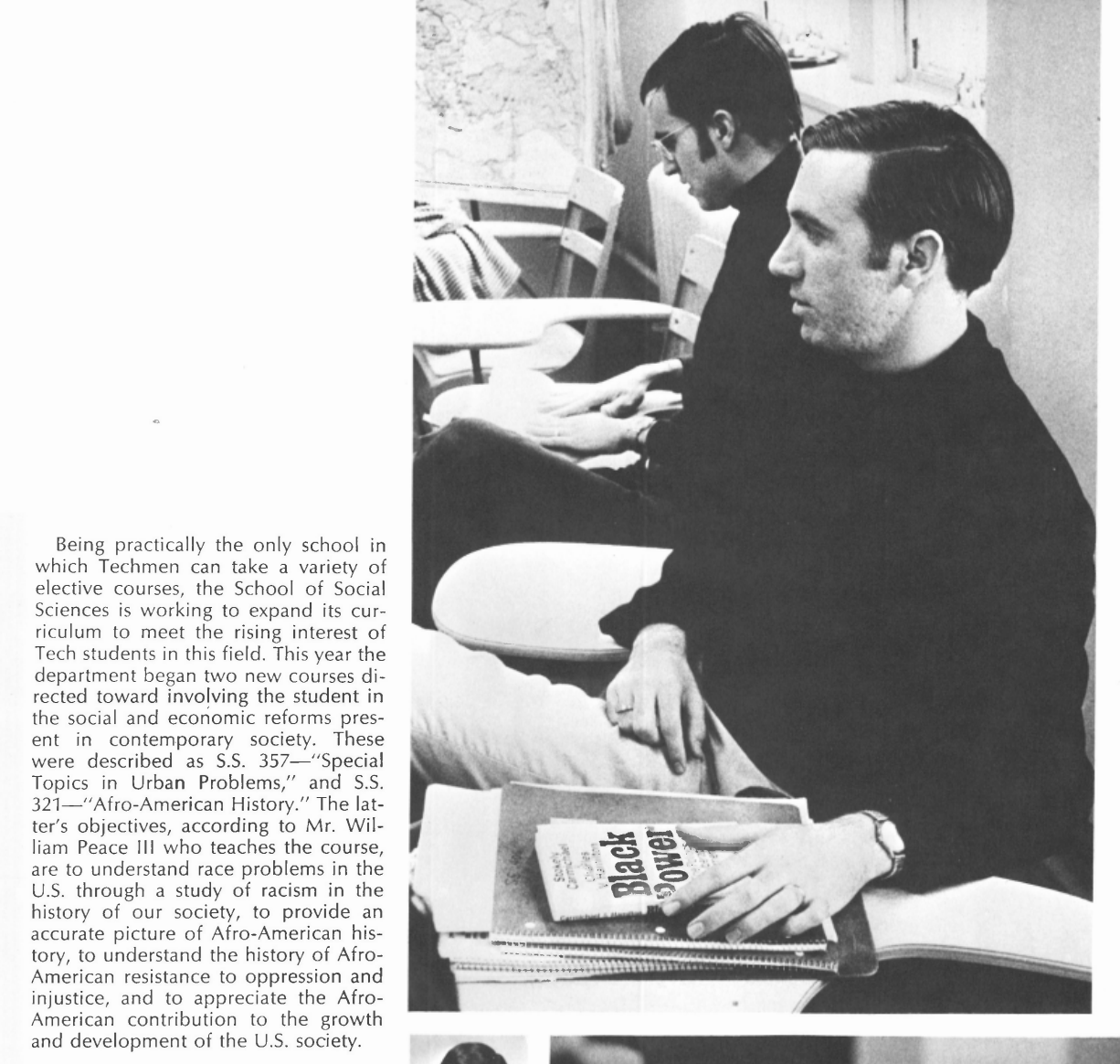 Students take courses in African American History at Georgia Tech in 1969