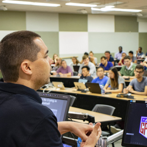 Johnny Smith teaching a class at Georgia Tech