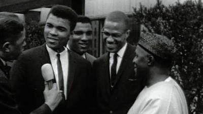 Film still from 'Blood Brothers: Muhammad Ali & Malcolm X' on Netflix